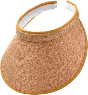 Beach Sun Visor Hat Wide Brim UV Protection Sport Cap for Golf Tennis Running Summer Beach Vacation Tops Hats