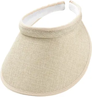 Beach Sun Visor Hat Wide Brim UV Protection Sport Cap for Golf Tennis Running Summer Beach Vacation Tops Hats