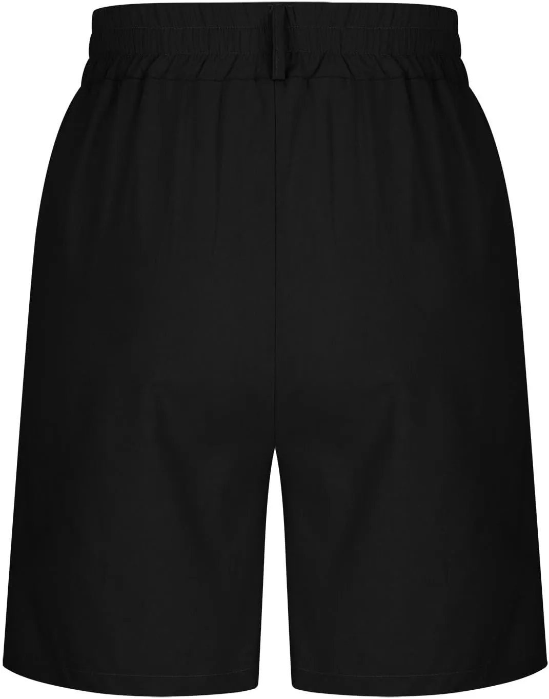 Bermuda Shorts for Women High Waisted Dressy Casual Linen Shorts Wide Leg Knee Length Summer Beach Shorts with Pocket
