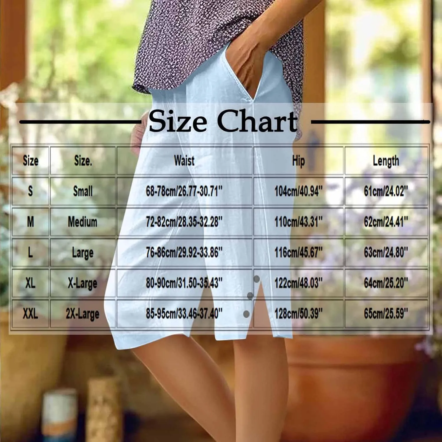 Bermuda Shorts for Women Plus Size Dressy Casual High Waisted Linen Capri Pants Summer Beach Cropped Pants with Pockets