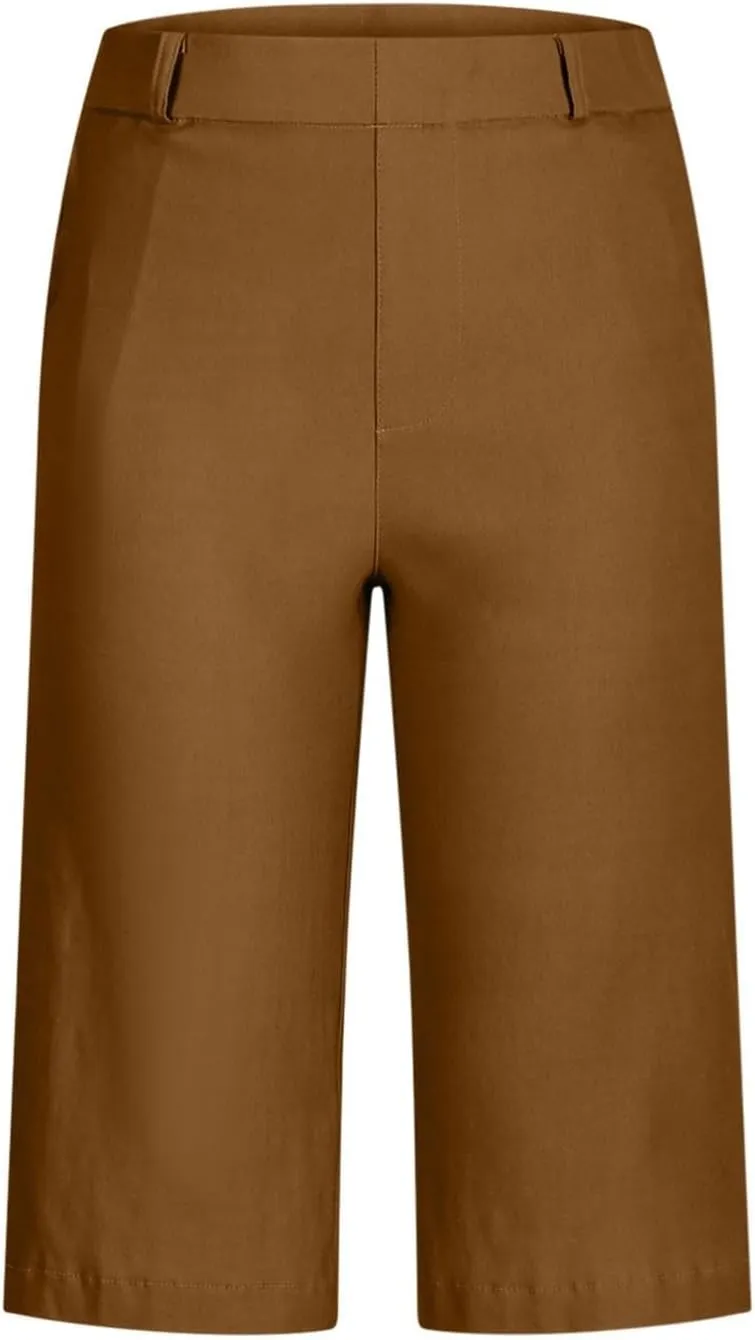 Bermuda Shorts for Women Summer Knee Length Lightweight Quick Dry Short Casual Hiking Straight Leg Pull On Short