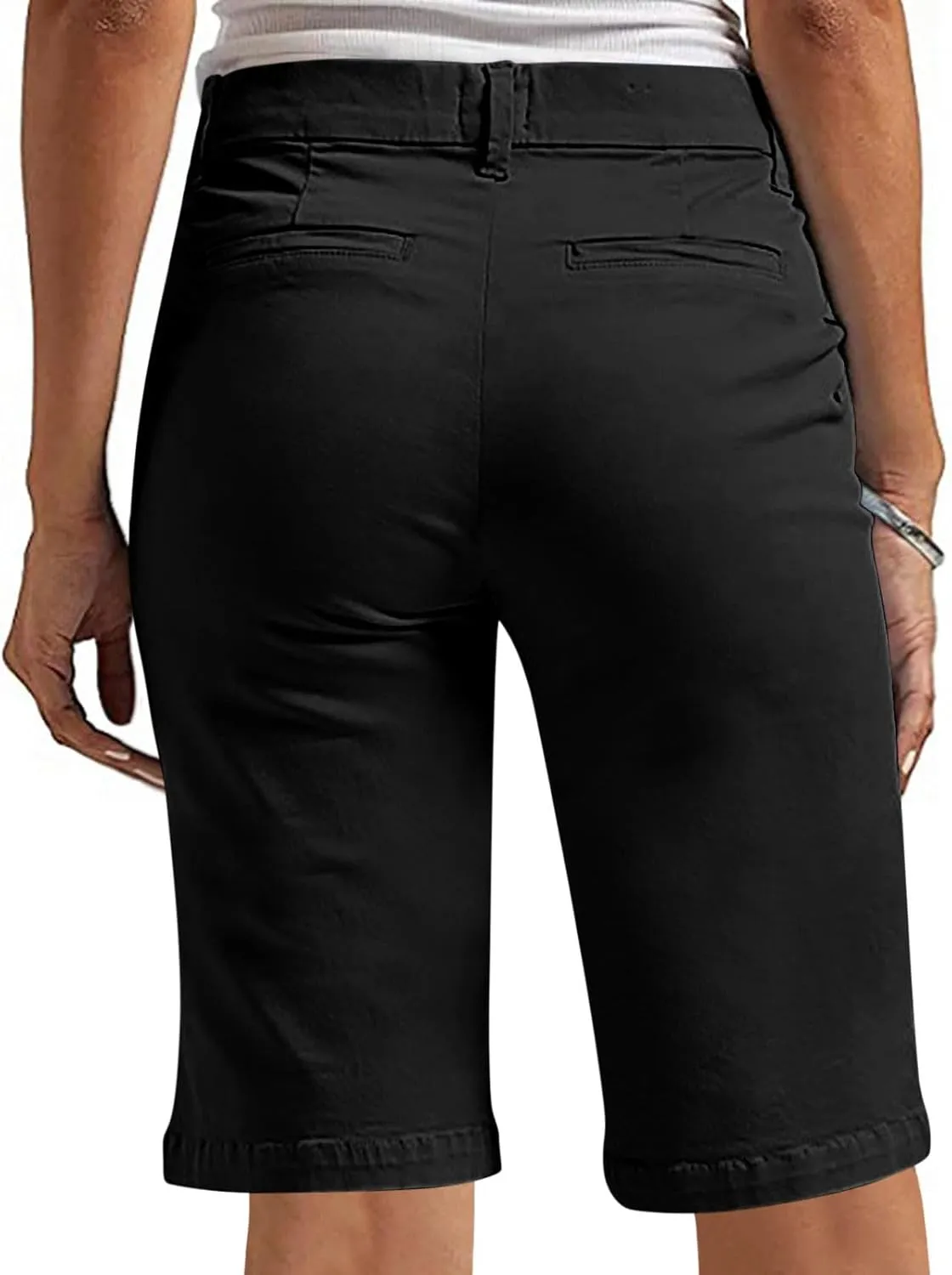 Bermuda Shorts for Women Trendy 2025 Casual Summer High Waisted Chino Shorts Straight Leg Hiking Vacation Outfits