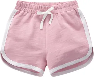 Big Girls Boys Running Athletic Cotton Shorts Toddler Kids Workout Dance Summer Short Cargo Short Pants