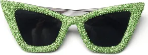 bullabulling Oversized Cat Eye Diamond Sunglasses Women Punk Sun Glasses Crystal Vintage Rhinestone Glasses Eyewear UV400