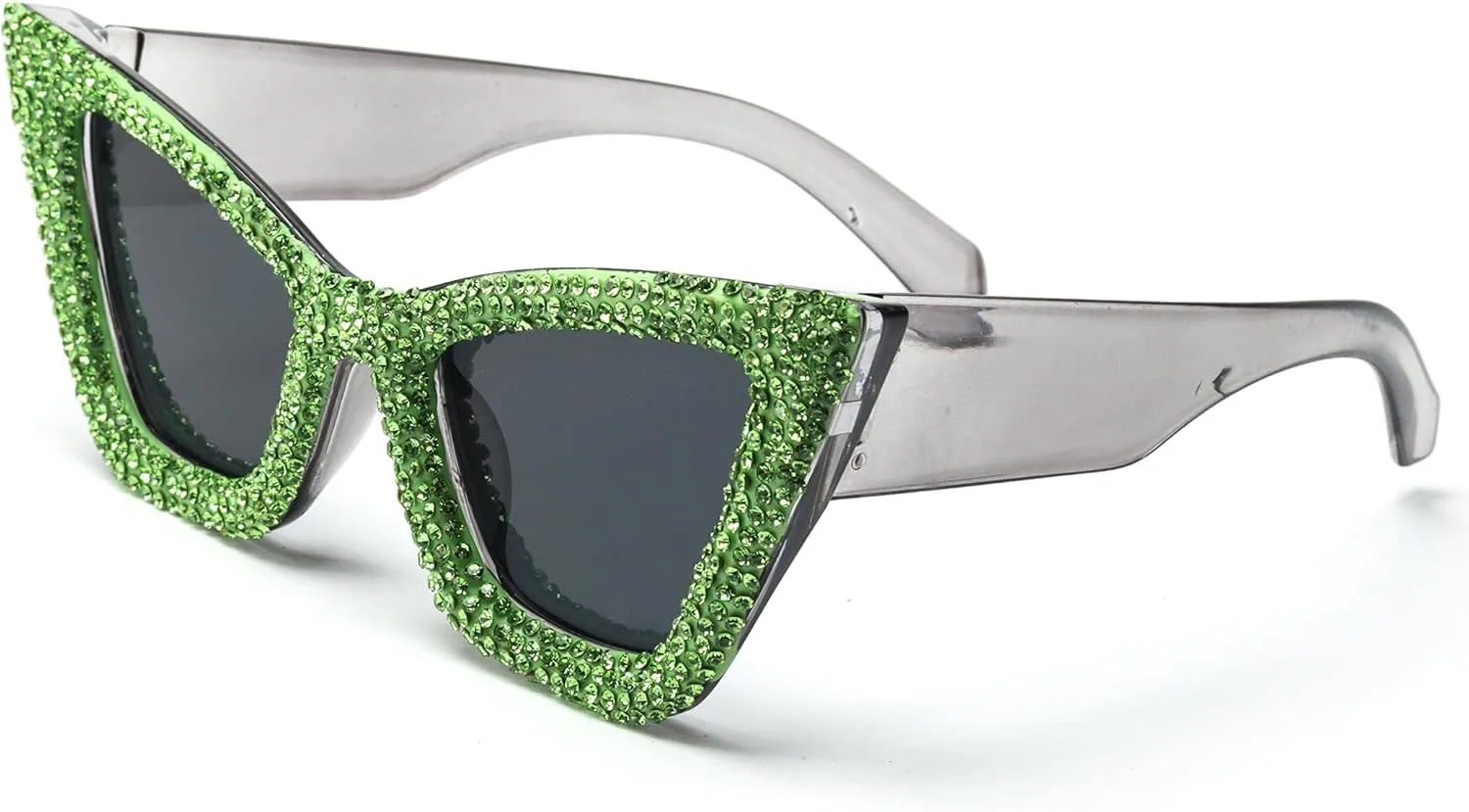 bullabulling Oversized Cat Eye Diamond Sunglasses Women Punk Sun Glasses Crystal Vintage Rhinestone Glasses Eyewear UV400