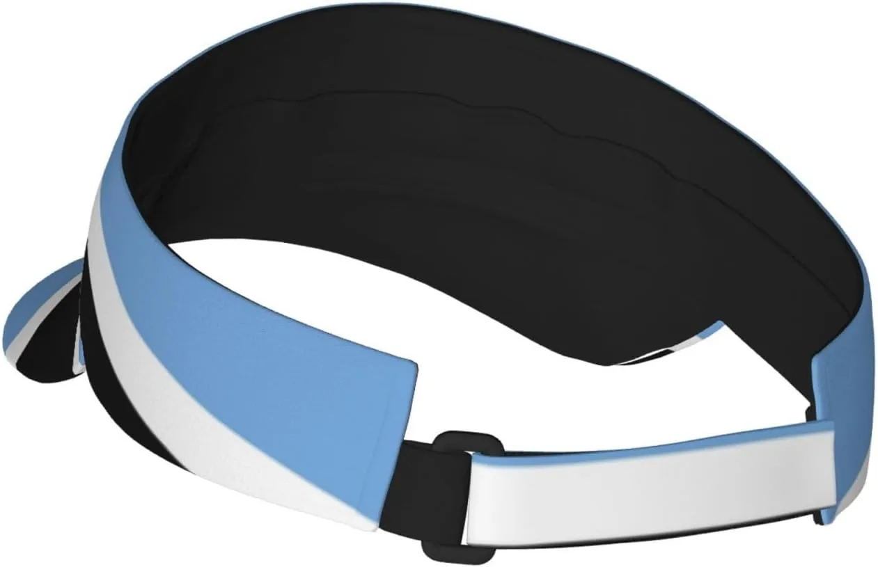 Burundi Flag Sun Visors Hat Golf Tennis Visor for Women Men - Summer Wide Brim Ponytail Beach Hats Adjustable