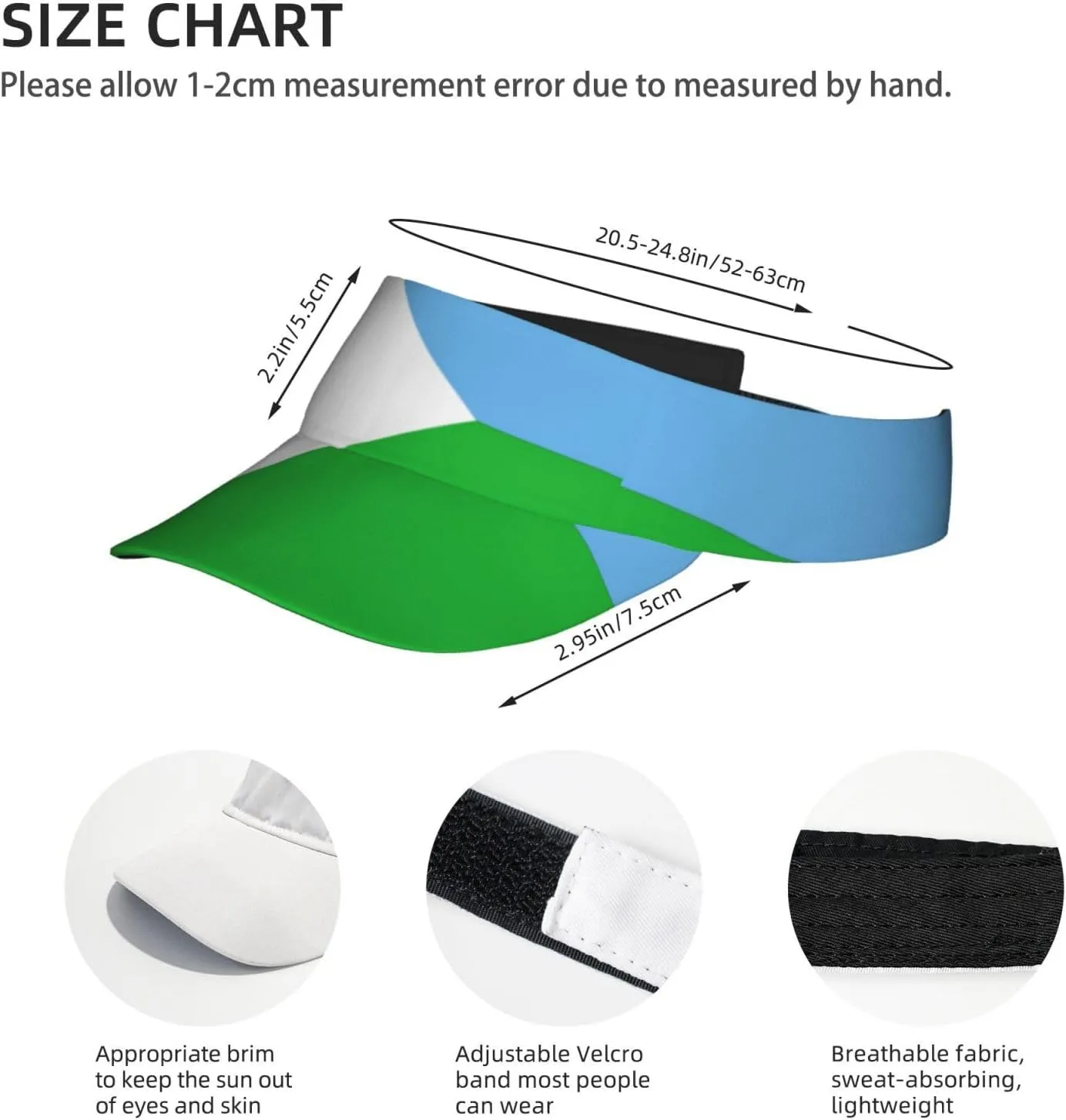 Burundi Flag Sun Visors Hat Golf Tennis Visor for Women Men - Summer Wide Brim Ponytail Beach Hats Adjustable
