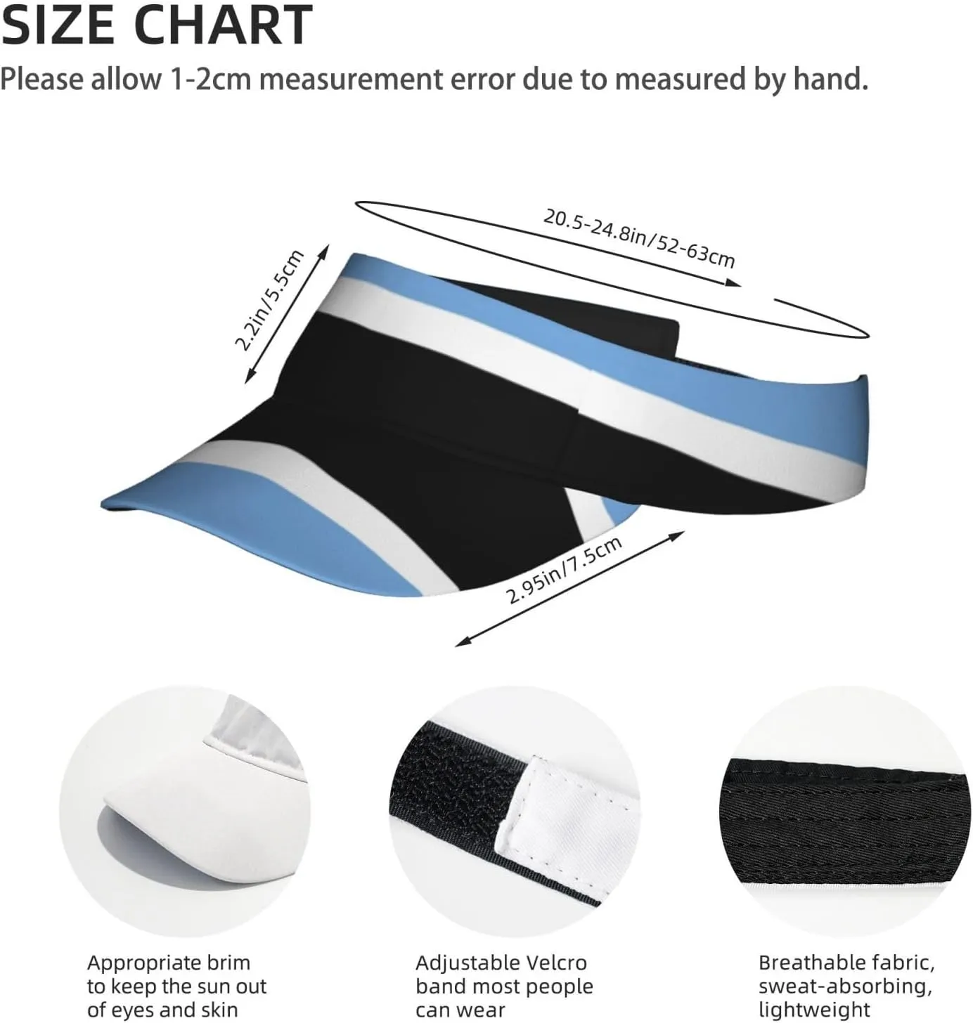 Burundi Flag Sun Visors Hat Golf Tennis Visor for Women Men - Summer Wide Brim Ponytail Beach Hats Adjustable