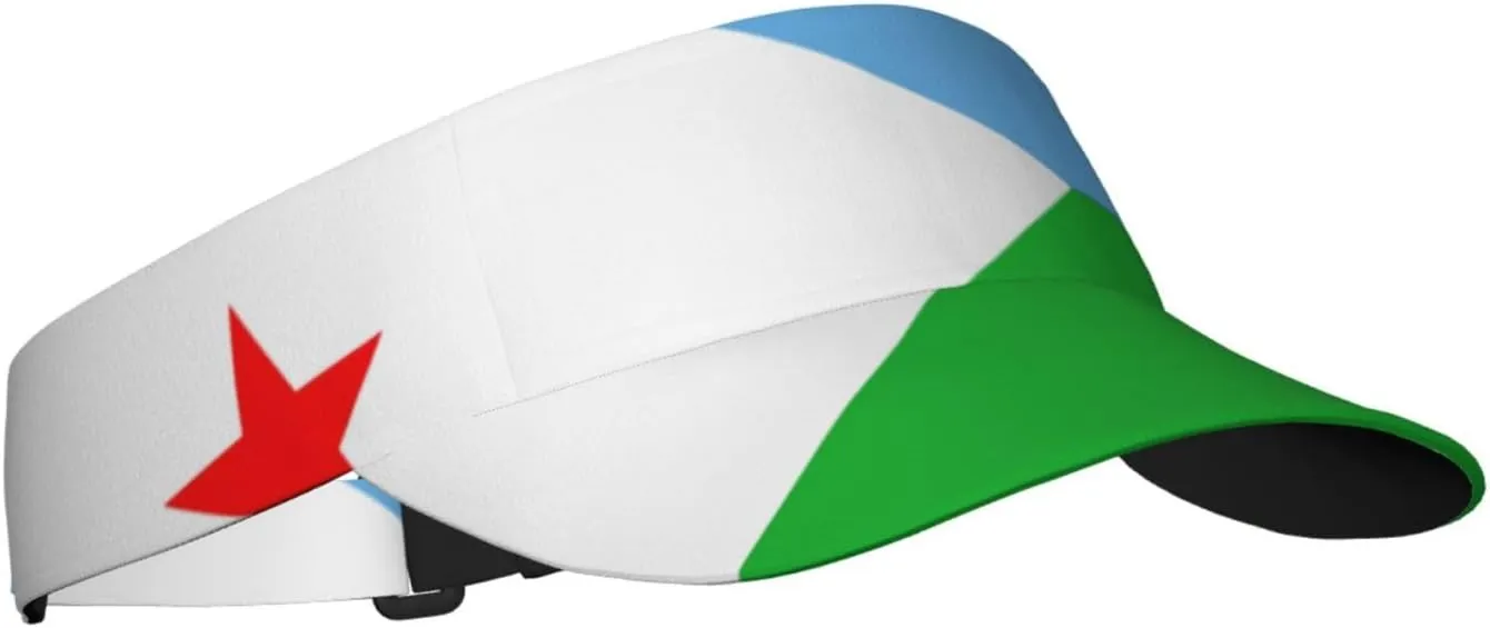Burundi Flag Sun Visors Hat Golf Tennis Visor for Women Men - Summer Wide Brim Ponytail Beach Hats Adjustable