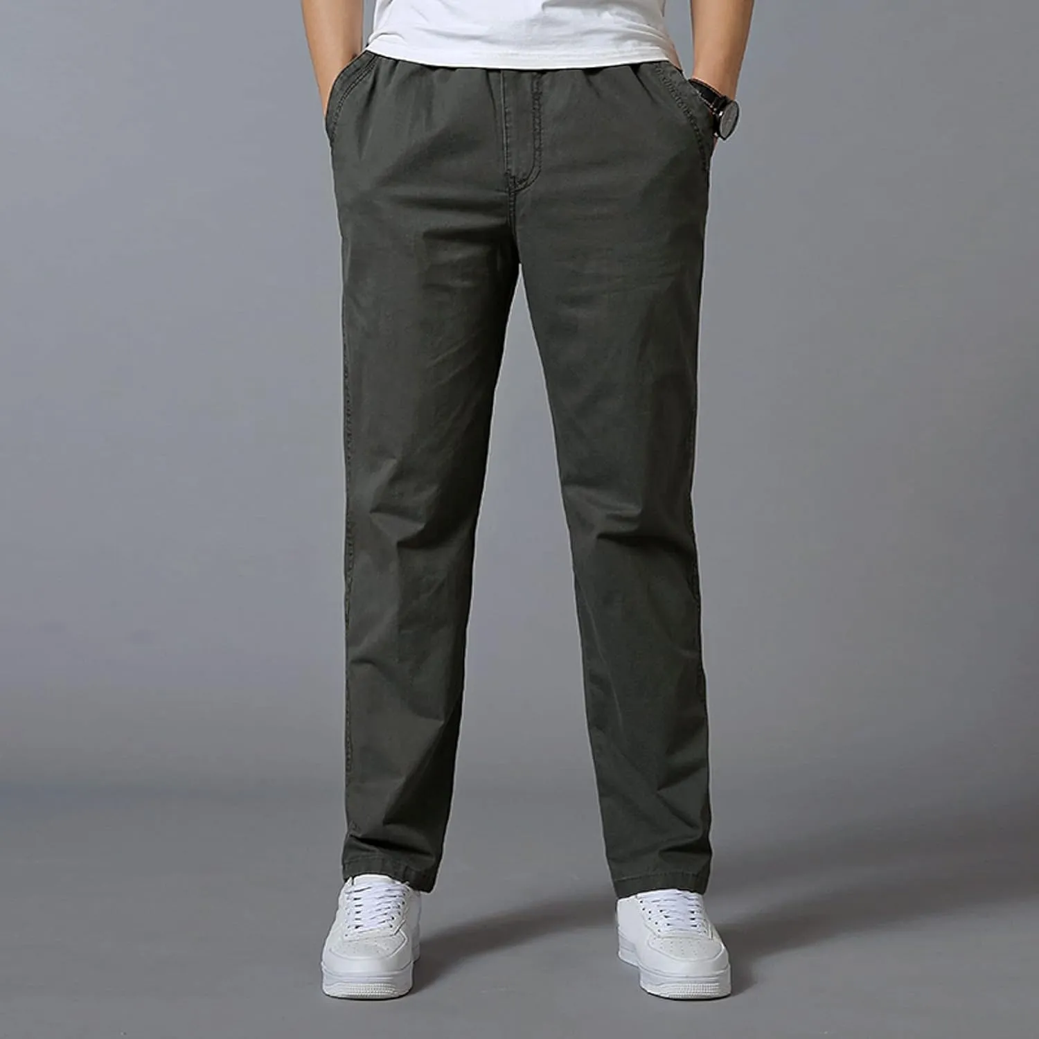 Cargo Pants for Men Baggy Casual Joggers Slim Fit Trousers Sweatpants 2023 Men's Heavyweight Cargo Fleece Sweatpants