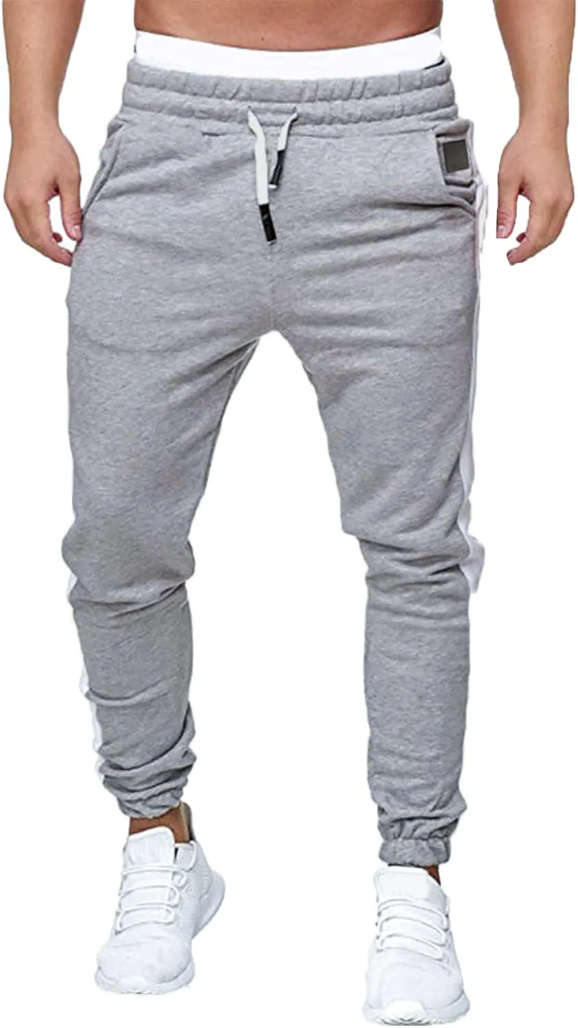Cargo Pants for Men Big and Tall, Pockets Men Splicing Printed Overalls Casual Pocket Sport Work Casual Trouser Pants