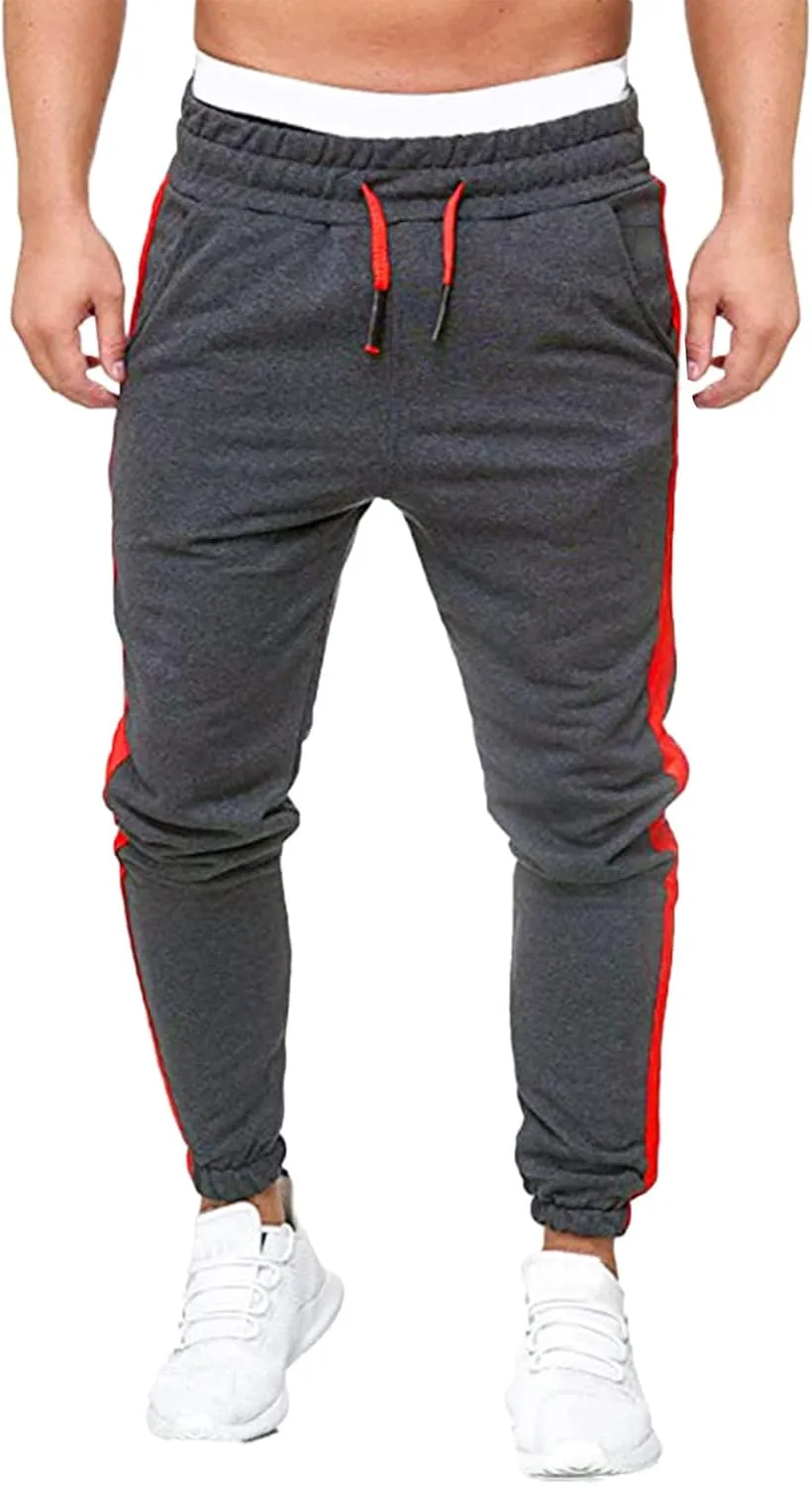 Cargo Pants for Men Big and Tall, Pockets Men Splicing Printed Overalls Casual Pocket Sport Work Casual Trouser Pants