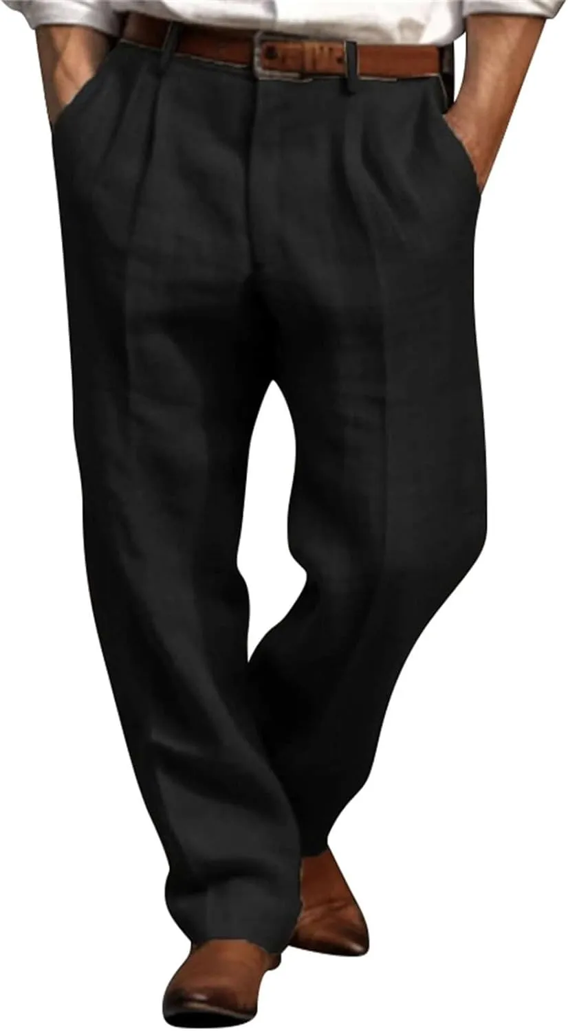 Cargo Pants Men Slim Fit Lightweight Pants Outdoor Work Pants Trousers with Multi Pockets Workout, Hiking, Fishing