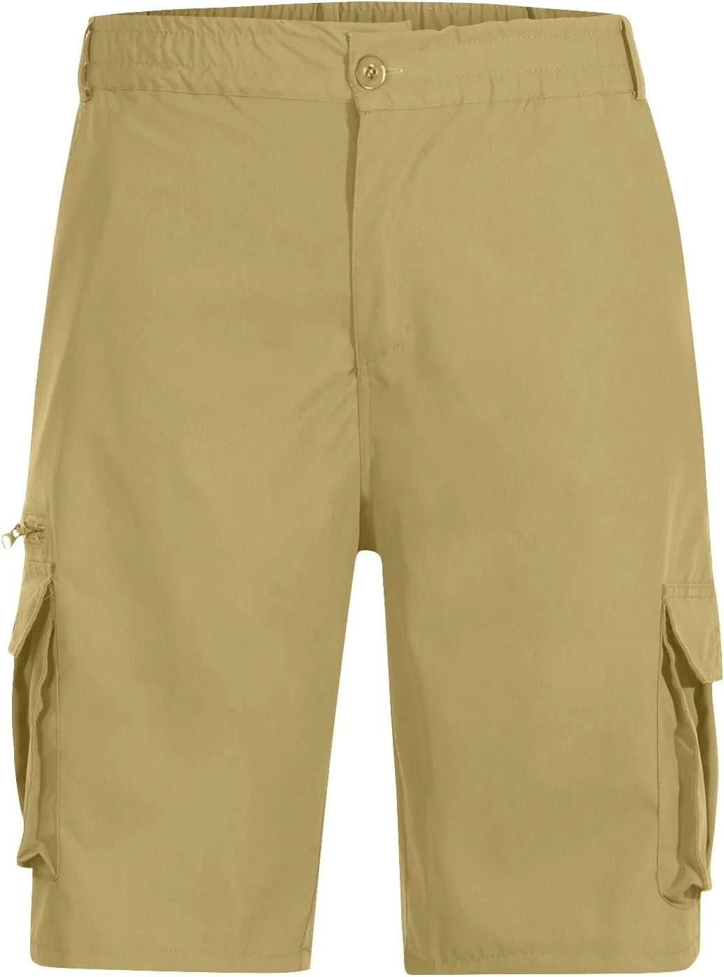Cargo Shorts for Men Summer Lightweight Wide Leg Bermuda Shorts Button Baggy Outdoor Multi Pockets Work Hiking Pants