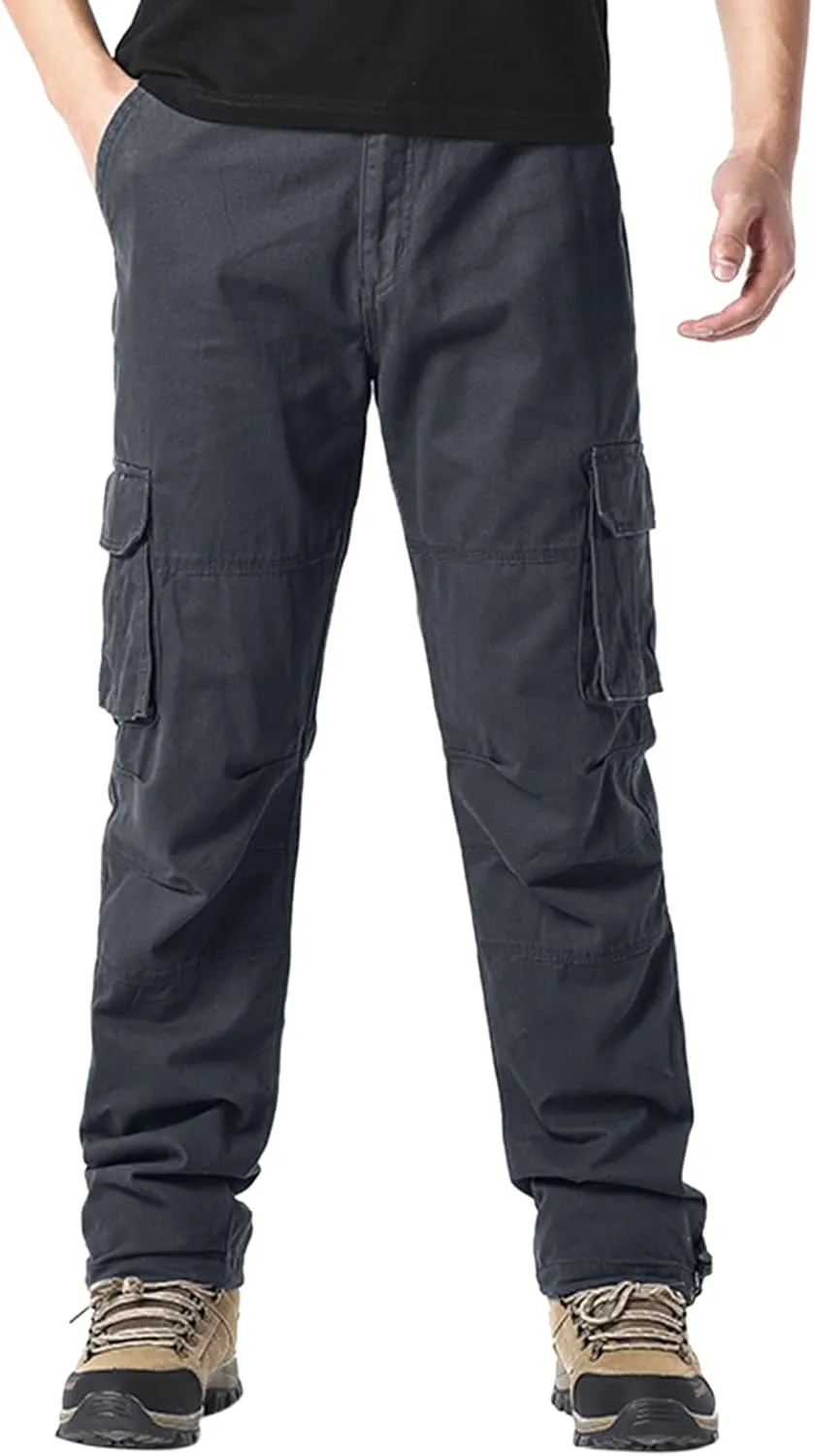Cargo Sweatpants for Men Running Athletic Joggers with Pockets Men's Gym Training Jogger Pants Slim Fit Bodybuilding