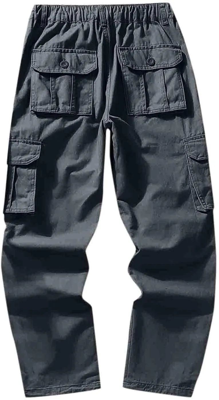 Cargo Sweatpants for Men Running Athletic Joggers with Pockets Men's Gym Training Jogger Pants Slim Fit Bodybuilding