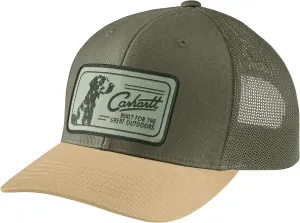 Carhartt Men's Canvas Mesh-Back Dog Patch Cap