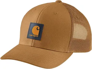 Carhartt Men's Rugged Flex Twill Mesh-Back Logo Patch Cap