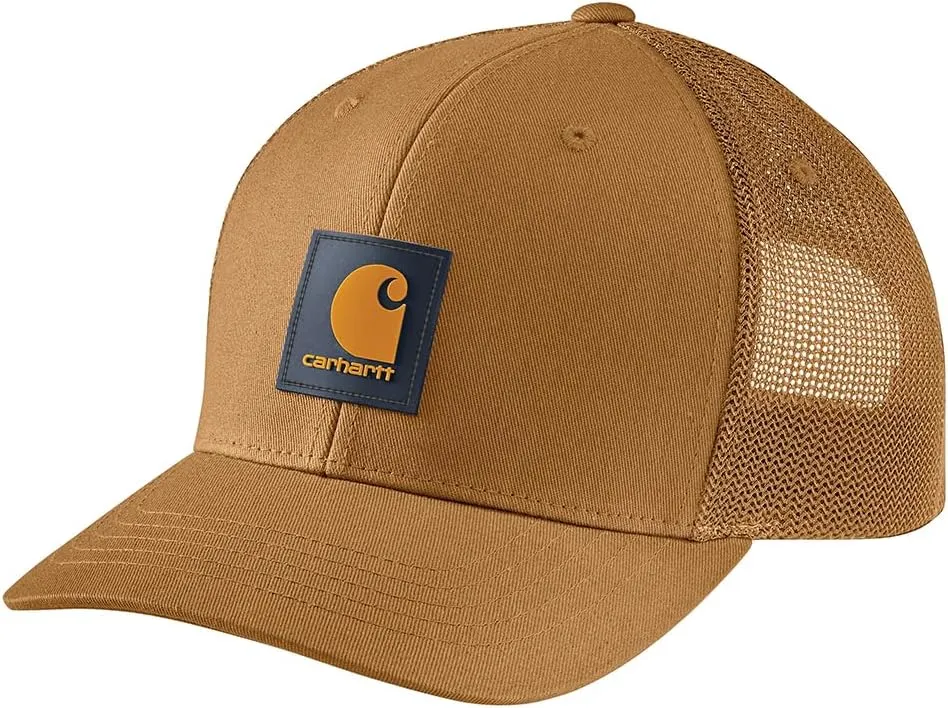 Carhartt Men's Rugged Flex Twill Mesh-Back Logo Patch Cap