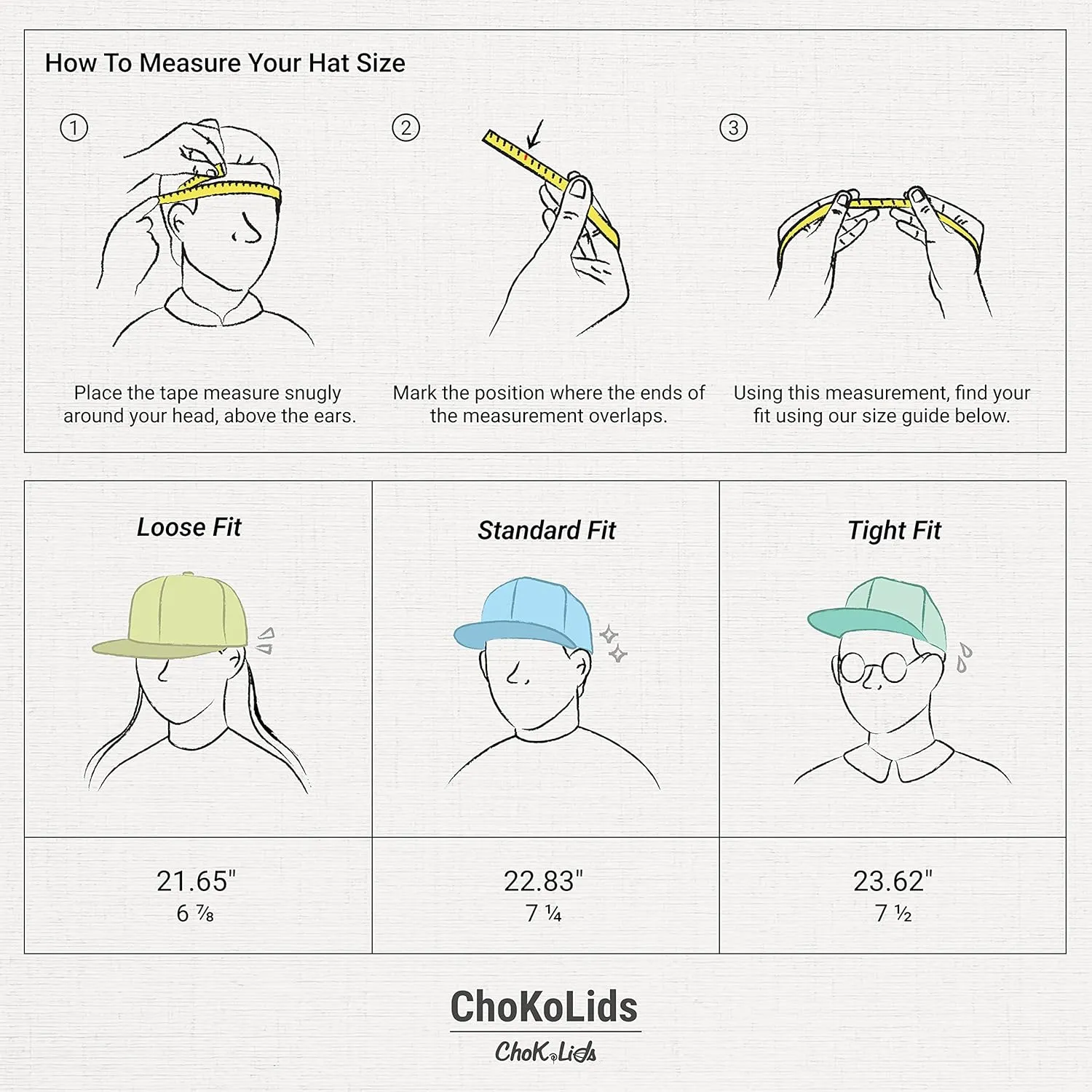 CHOK.LIDS Flat Bill Visor Classic Snapback Hat Blank Adjustable Brim High Top End Trendy Color Style Plain Tone Baseball Cap