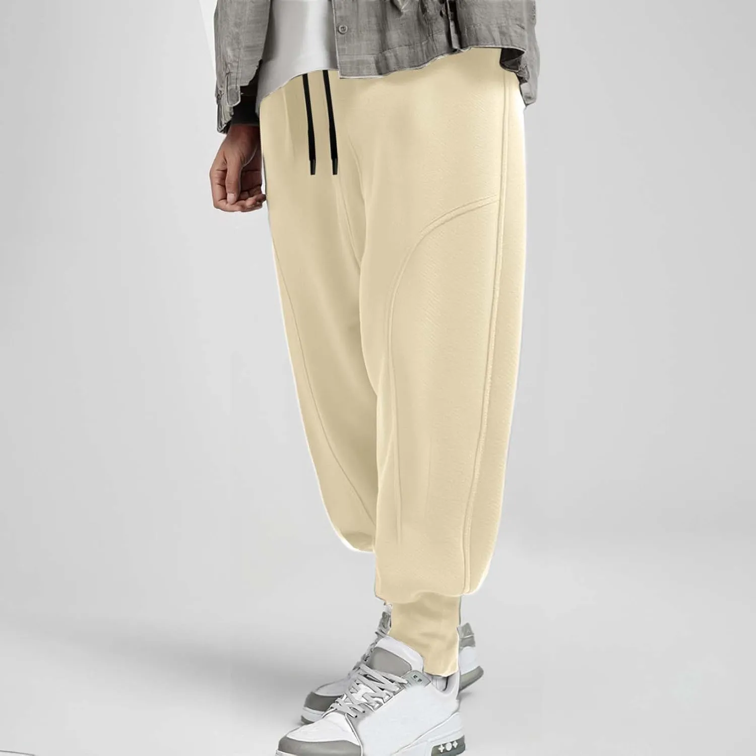 Compression Pants Men Baggy Baggy Jeans Business Hiking Shorts Smarty Summer Cloth Regular Fit Football Resort Wear