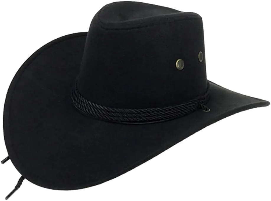Cowboy Hat Western Cowboy Hat for Men and Women Fashion Fedora Outdoor Retro Rodeo Wide Brim Cowboy Hats