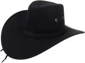 Cowboy Hat Western Cowboy Hat for Men and Women Fashion Fedora Outdoor Retro Rodeo Wide Brim Cowboy Hats