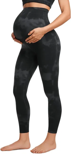 CRZ YOGA Womens Butterluxe Maternity Leggings Over The Belly 25" - Buttery Soft Workout Activewear Yoga Pregnancy Pants