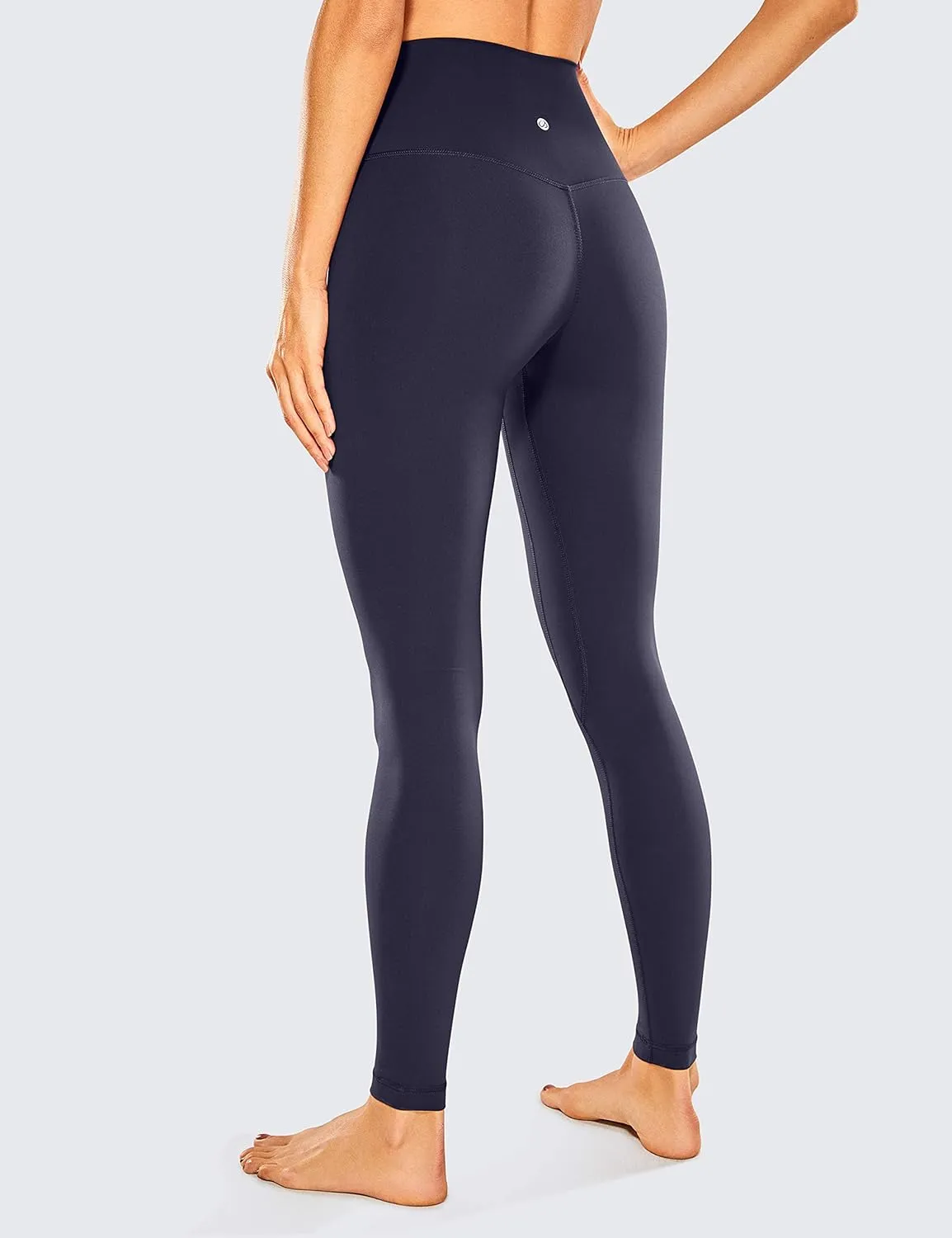 CRZ YOGA Women's Naked Feeling Yoga Pants 28 Inches - High Waisted Workout Leggings Full Length Tights Buttery Soft