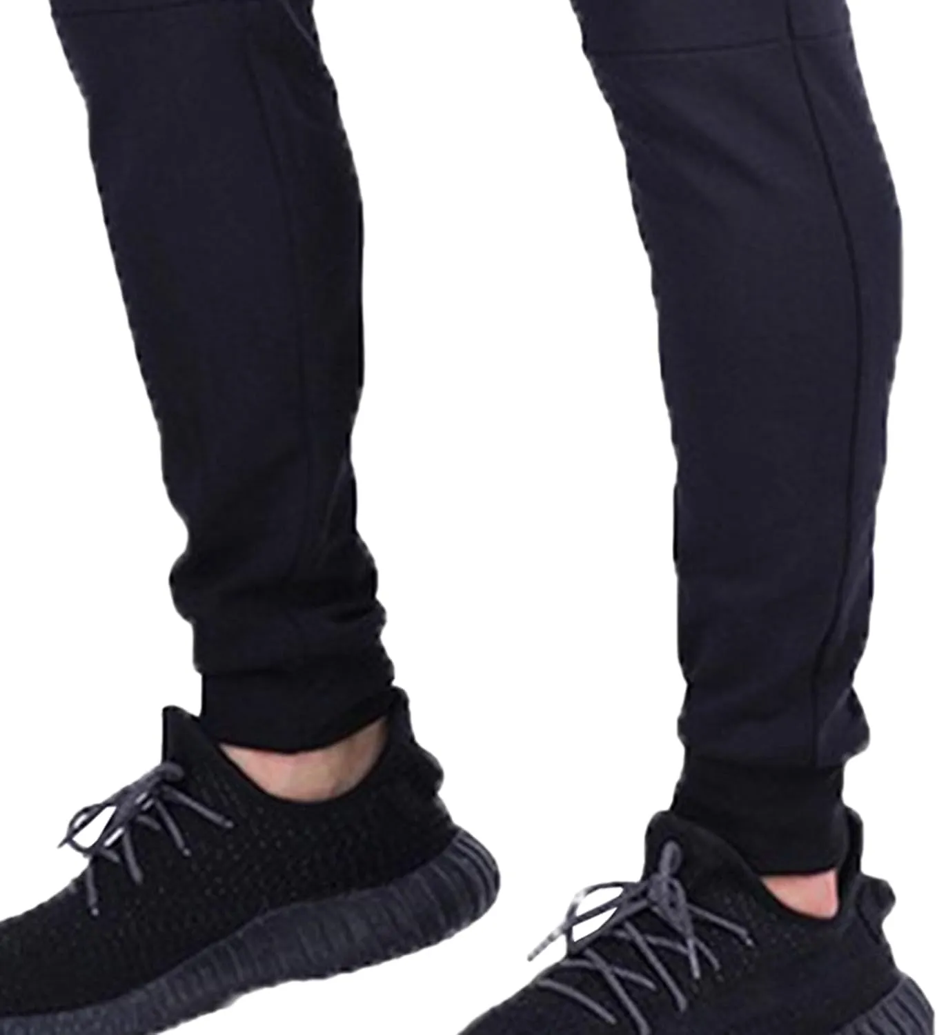 DGHM-JLMY Men's Joggers Workout Pants Casual Slim Fit Tapered Pant Gym Athletic Running Sweatpants with Zippers Pockets
