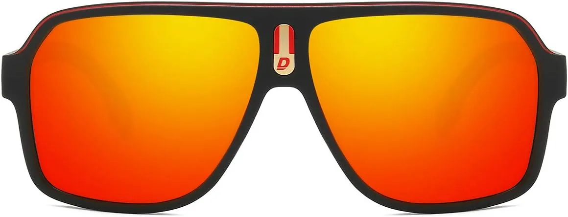 DUBERY Mens Oversized Aviator Sunglasses Classic Large Polarized Lens Shades D103