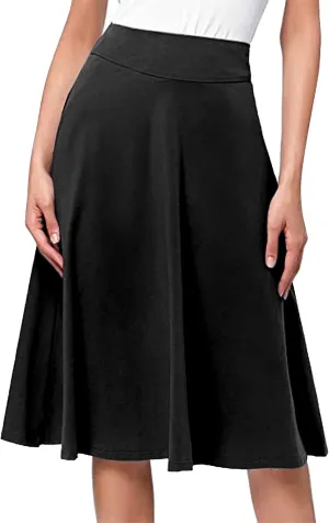 Elastic High Waist Floral Print Boho Maxi Skirt Women Tiered Pleated Flowy Long Summer Beach Skirt