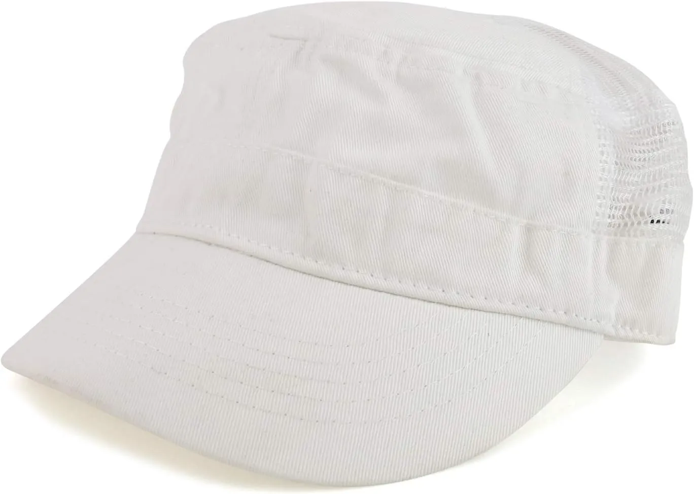 Enzyme Washed Cotton Twill Mesh Back Army Cap