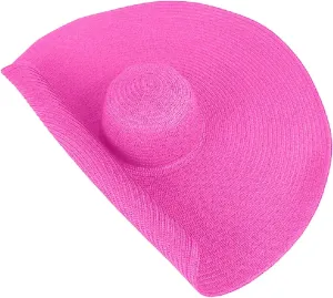 Fashion Oversized Brim Sun Hat Beach Anti-UV Sun Protection Cap Hat UPF 50  Wide Coverage Straw Caps