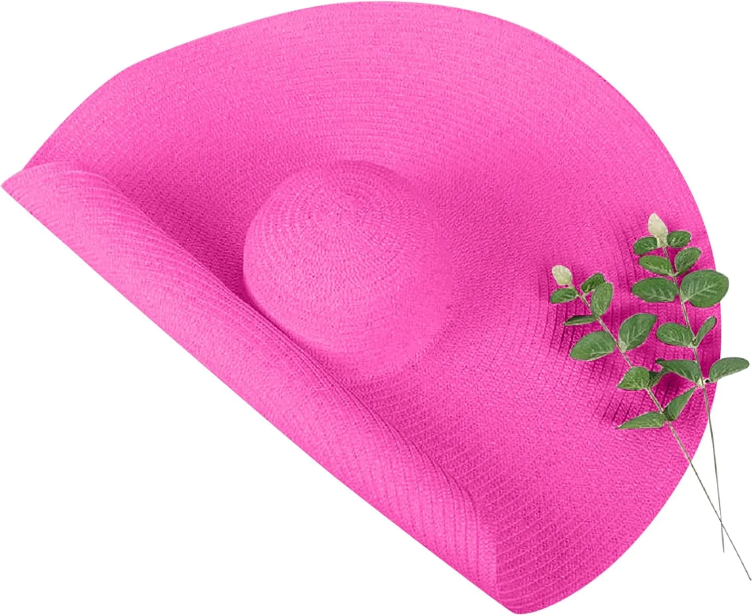 Fashion Oversized Brim Sun Hat Beach Anti-UV Sun Protection Cap Hat UPF 50  Wide Coverage Straw Caps