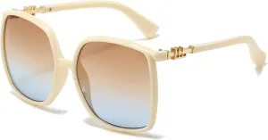 Fashion Oversized Sunglasses Vintage Big Frame Female Sun Glasses Luxury Shades