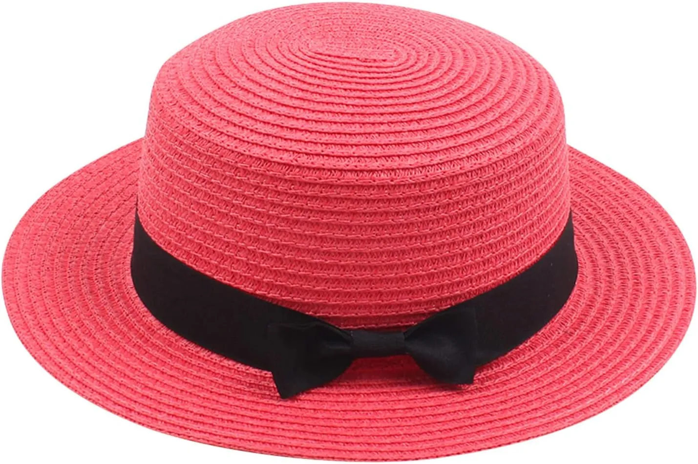 Fashion Panama Straw Hats for Girls and Boys Summer Leisure Wide Brim Fedora Caps Outdoors Beach Sun Hats UV Protection Kids