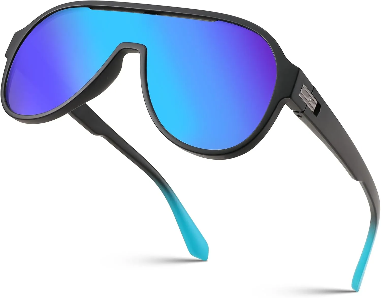 FEISEDY Polarized Men Women Sunglasses, Oversized Fahion One Piece Sun Glasses, Lightweight TR90 Frame B4080