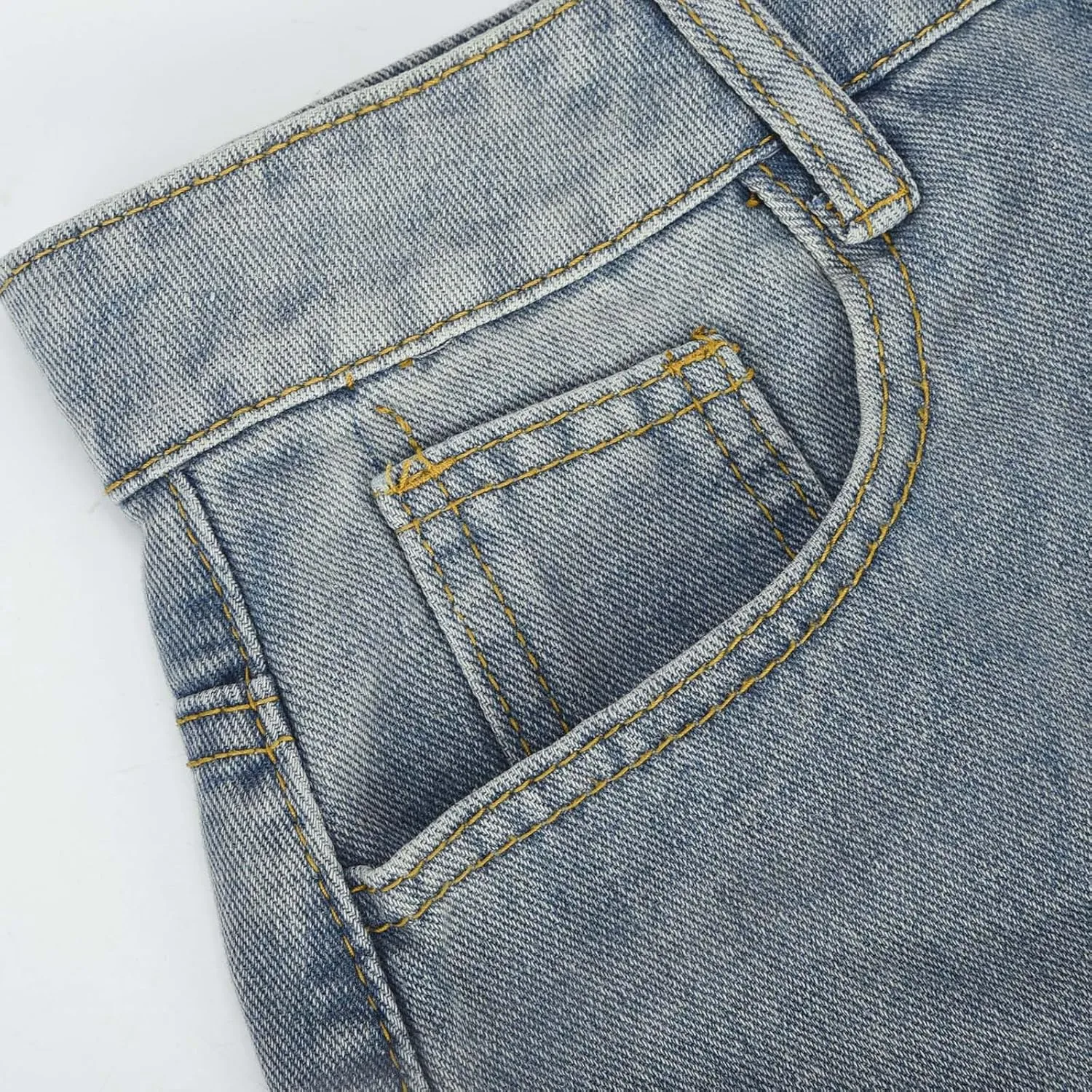 FZYLQY Women Washed Denim Maxi Skirts High Slit Casual Jean Half Dress Mid-Calf Length Trendy Denim Skirts with Pockets