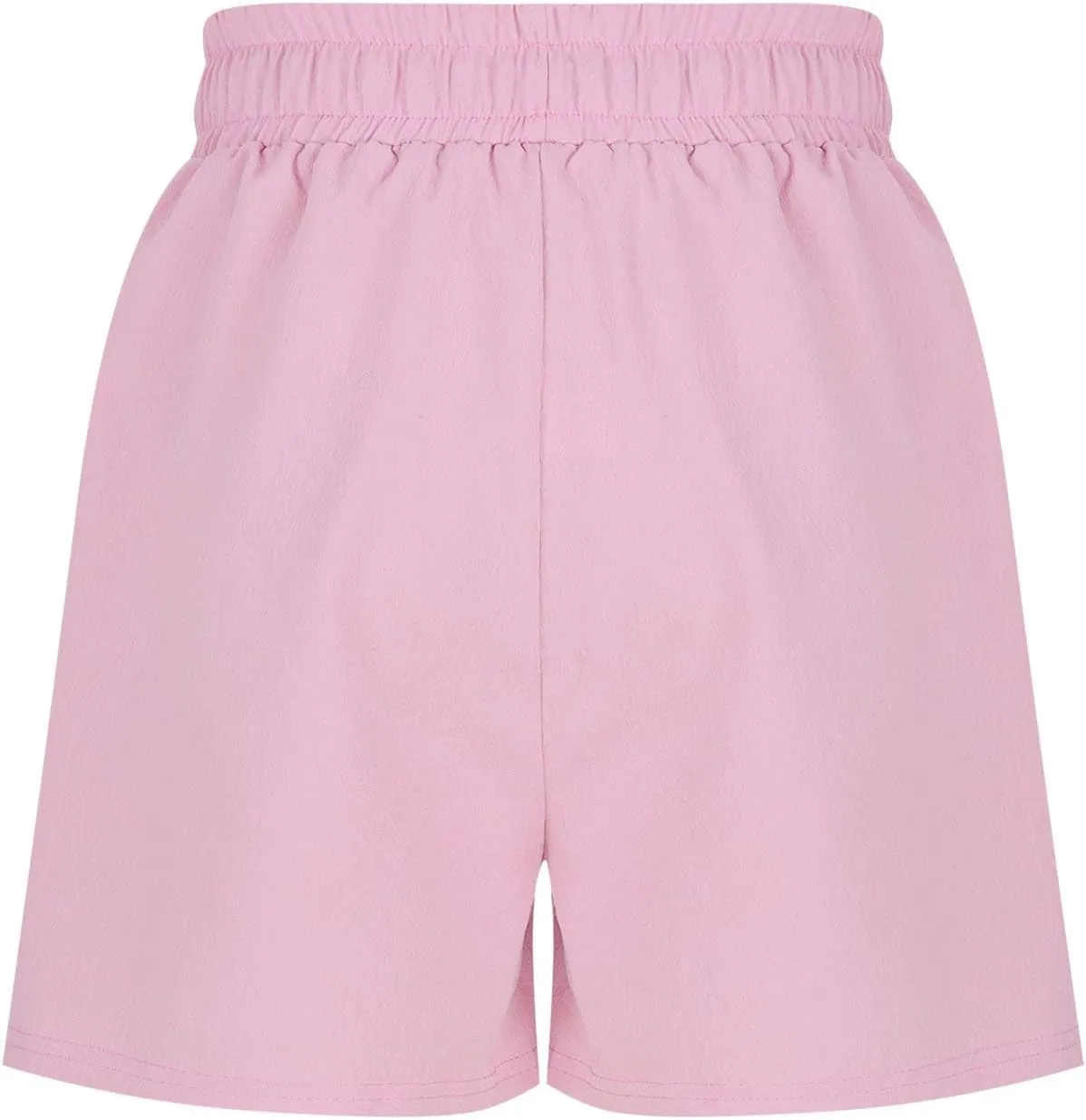 Girls Summer Shorts Casual Kids Wide Leg Cotton Linen Boho Beach Shorts Teens High Waisted Paperbag Drawstring Pants