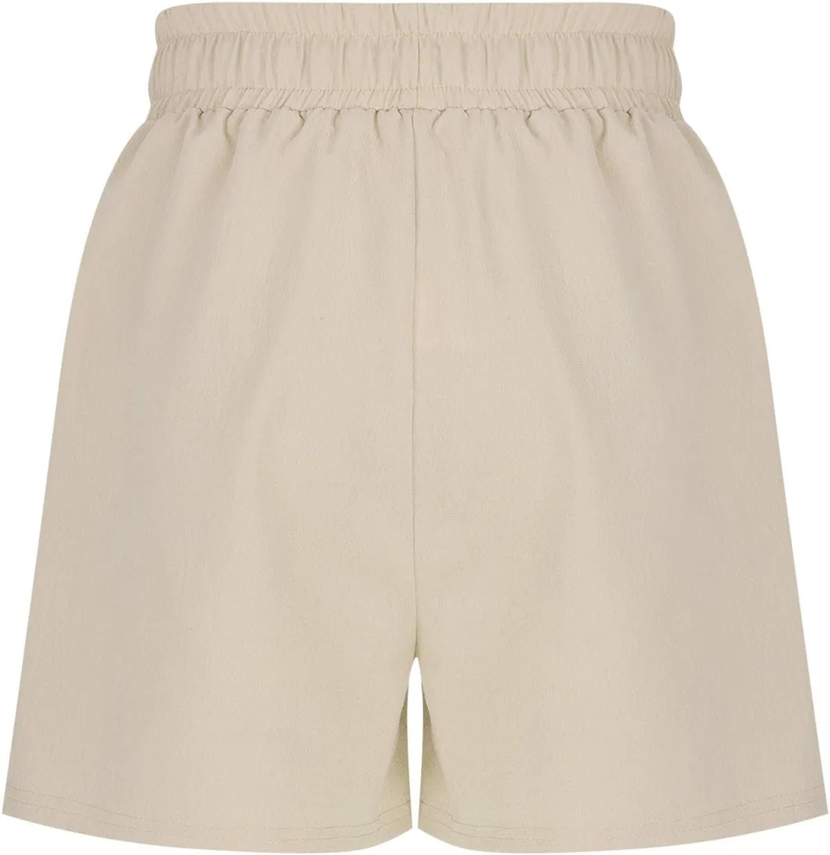 Girls Summer Shorts Casual Kids Wide Leg Cotton Linen Boho Beach Shorts Teens High Waisted Paperbag Drawstring Pants