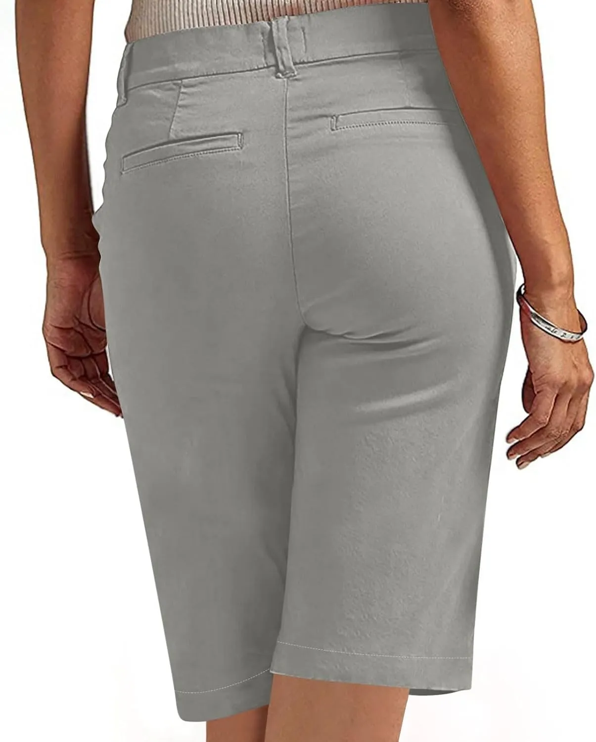 GOFULY Bermuda Shorts for Women Trendy 2025 Summer High Waisted Shorts Casual Straight Leg Comfy Solid Outfits with Pockets