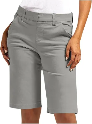 GOFULY Bermuda Shorts for Women Trendy 2025 Summer High Waisted Shorts Casual Straight Leg Comfy Solid Outfits with Pockets