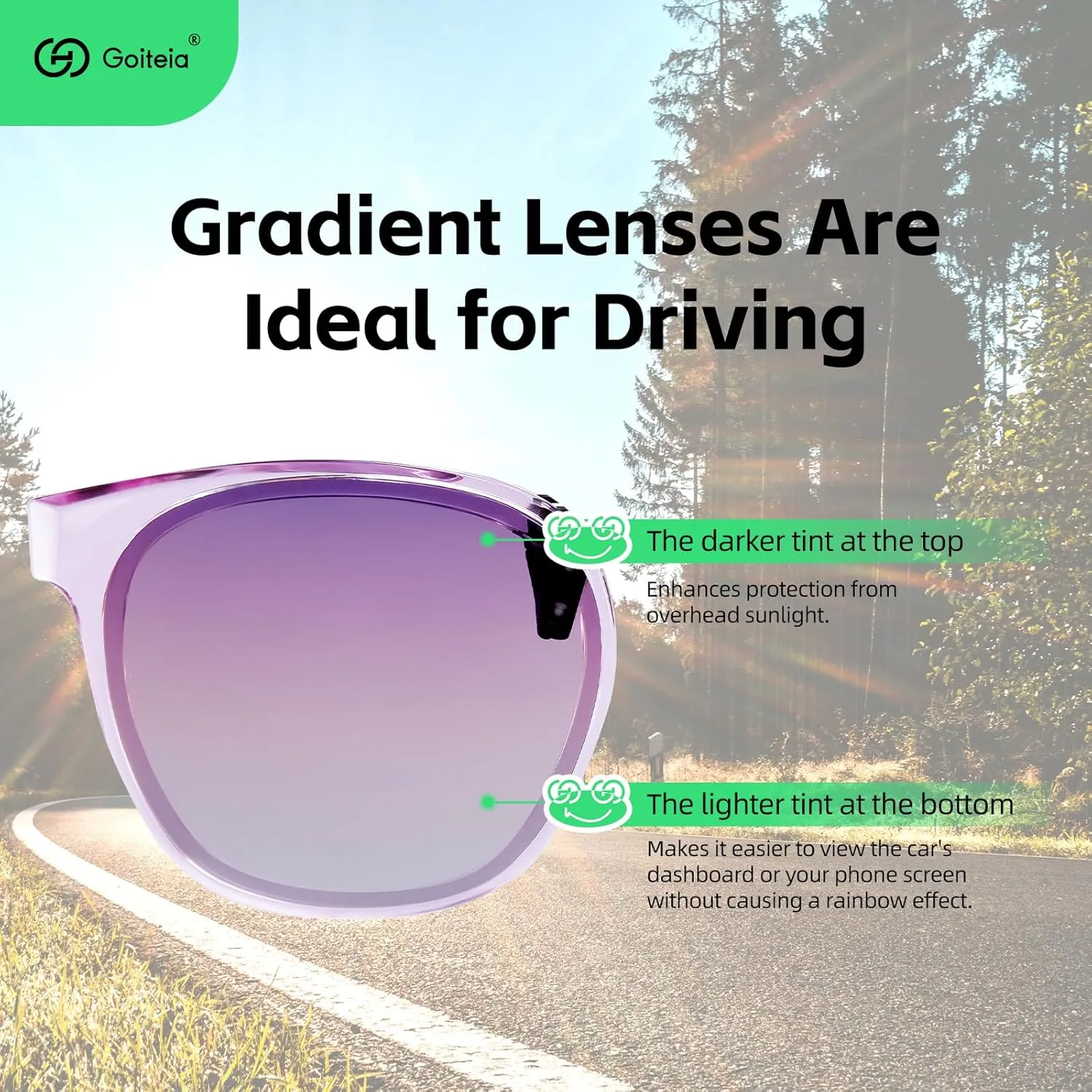 Goiteia Oversized Polarized Clip on Sunglasses over Prescription Glasses for Women Men, Round Stylish Framed Like Sunglasses