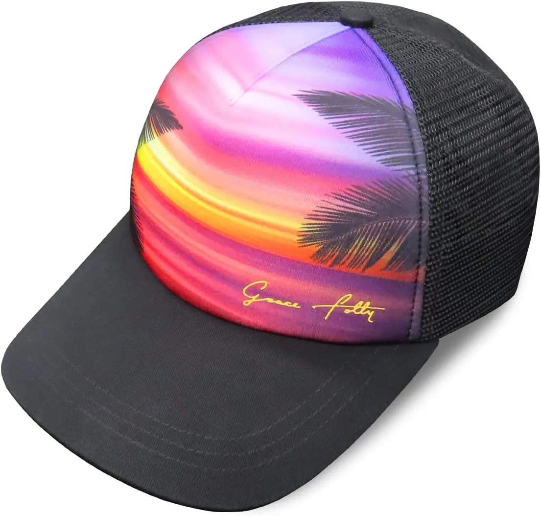 Grace Folly Foam Trucker Hat Snapback Mesh Baseball Cap for Men or Women