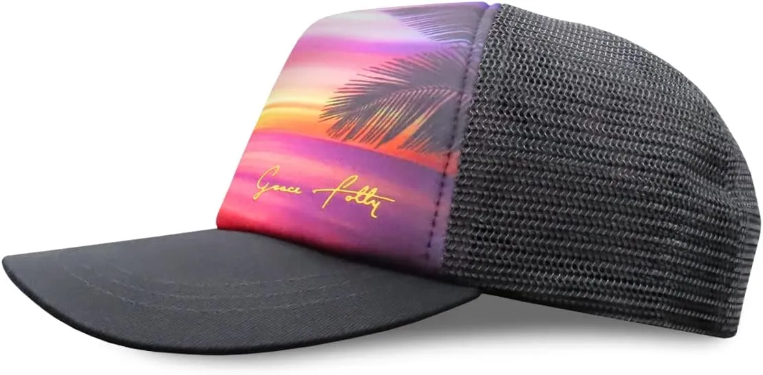 Grace Folly Foam Trucker Hat Snapback Mesh Baseball Cap for Men or Women