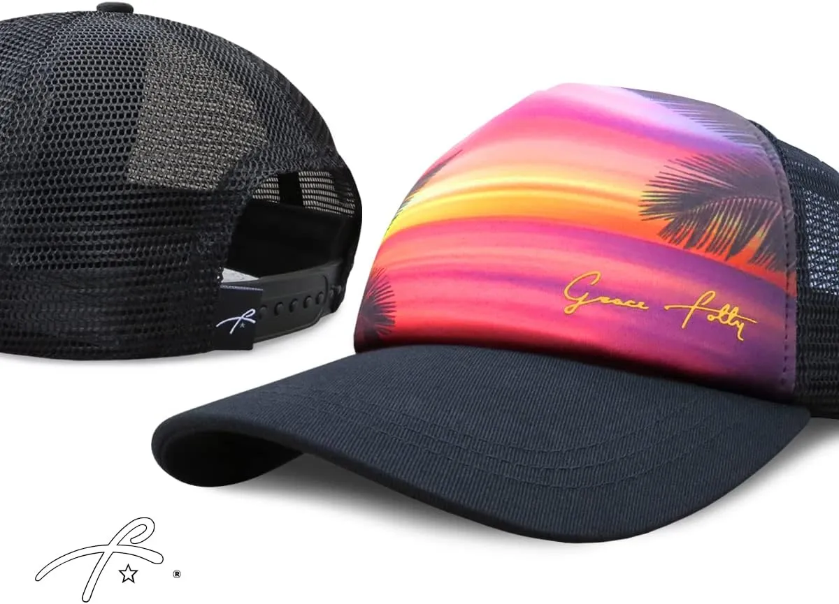 Grace Folly Foam Trucker Hat Snapback Mesh Baseball Cap for Men or Women