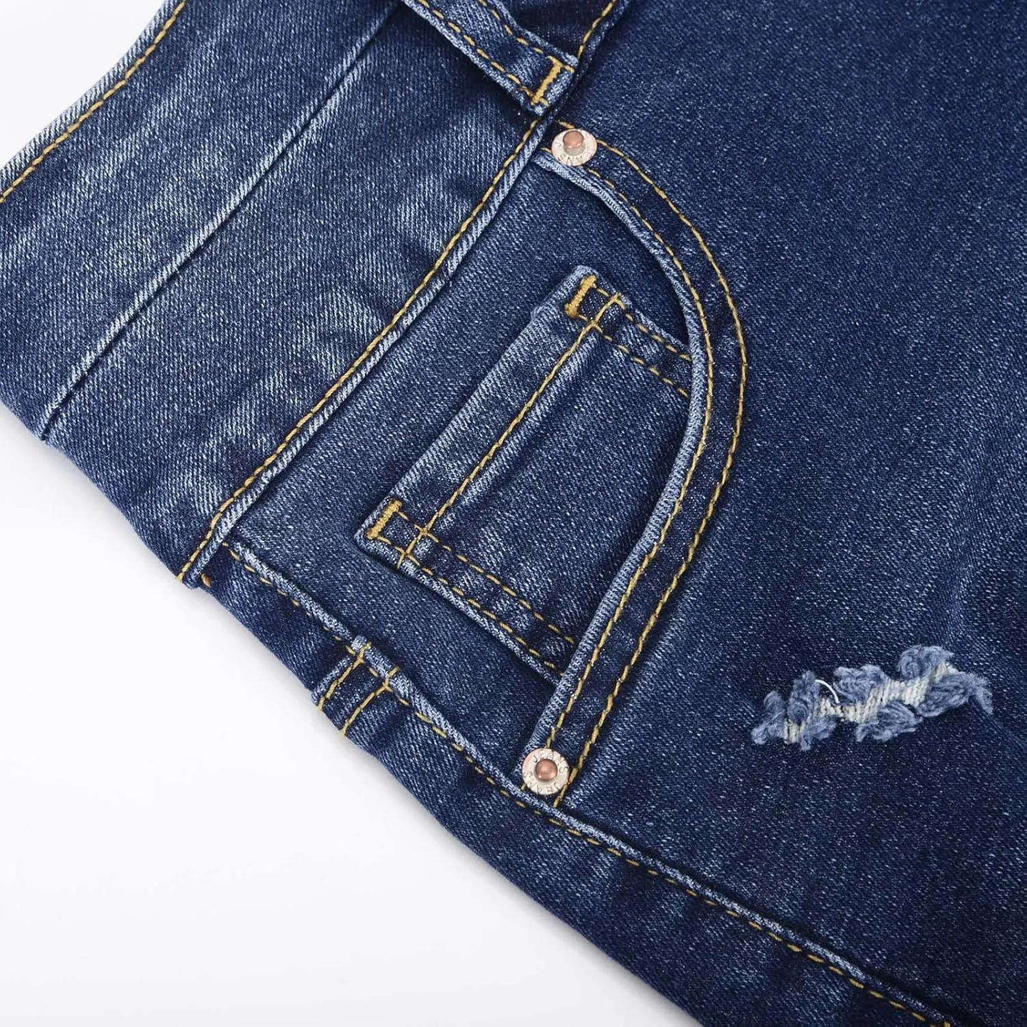 HGps8w Distressed Jean Shorts for Women Juniors Summer Casual Ripped Raw Hem High Waisted Stretchy Denim Shorts with Pockets