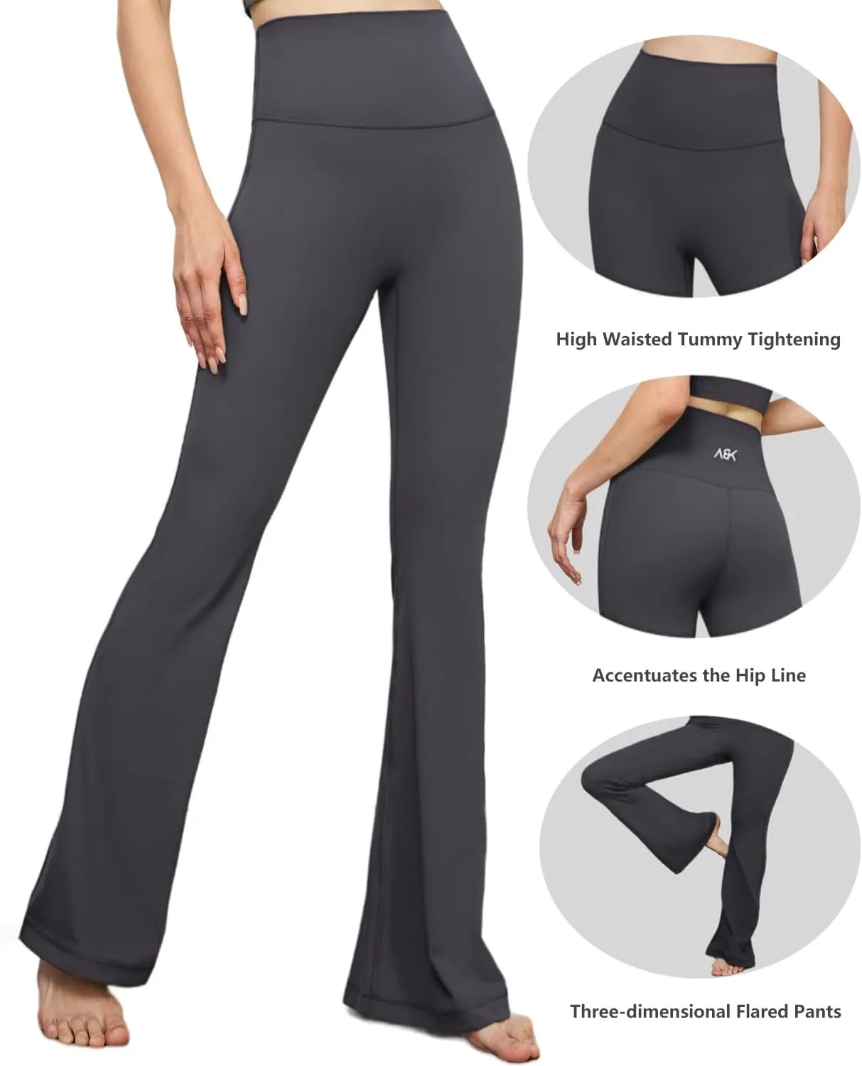 High-Waist Flare Legging,Bootcut Workout Pants,Flared Yoga Pants for Women,Stylish Activewear for Yoga,Pilates & Casual Wear