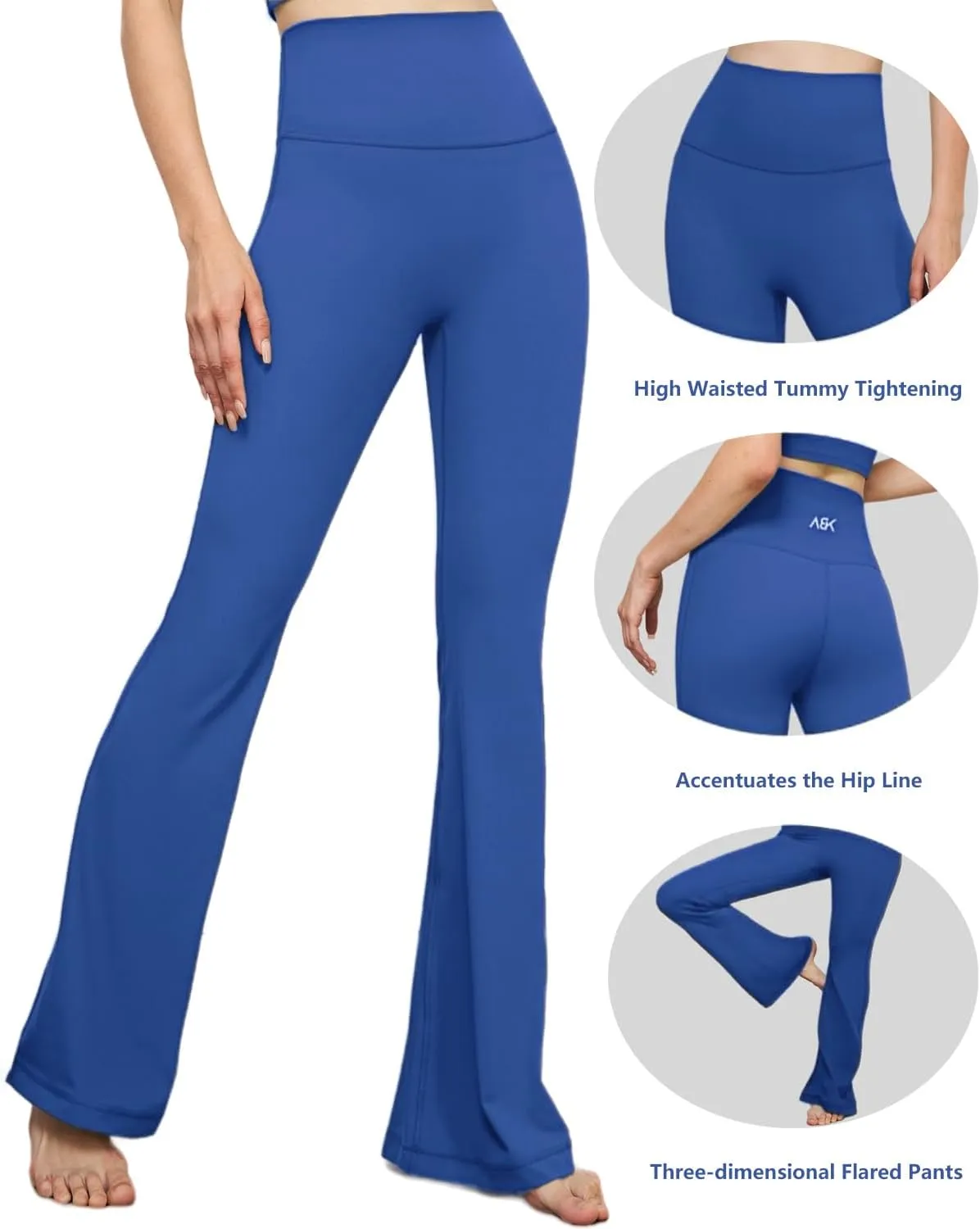 High-Waist Flare Legging,Bootcut Workout Pants,Flared Yoga Pants for Women,Stylish Activewear for Yoga,Pilates & Casual Wear